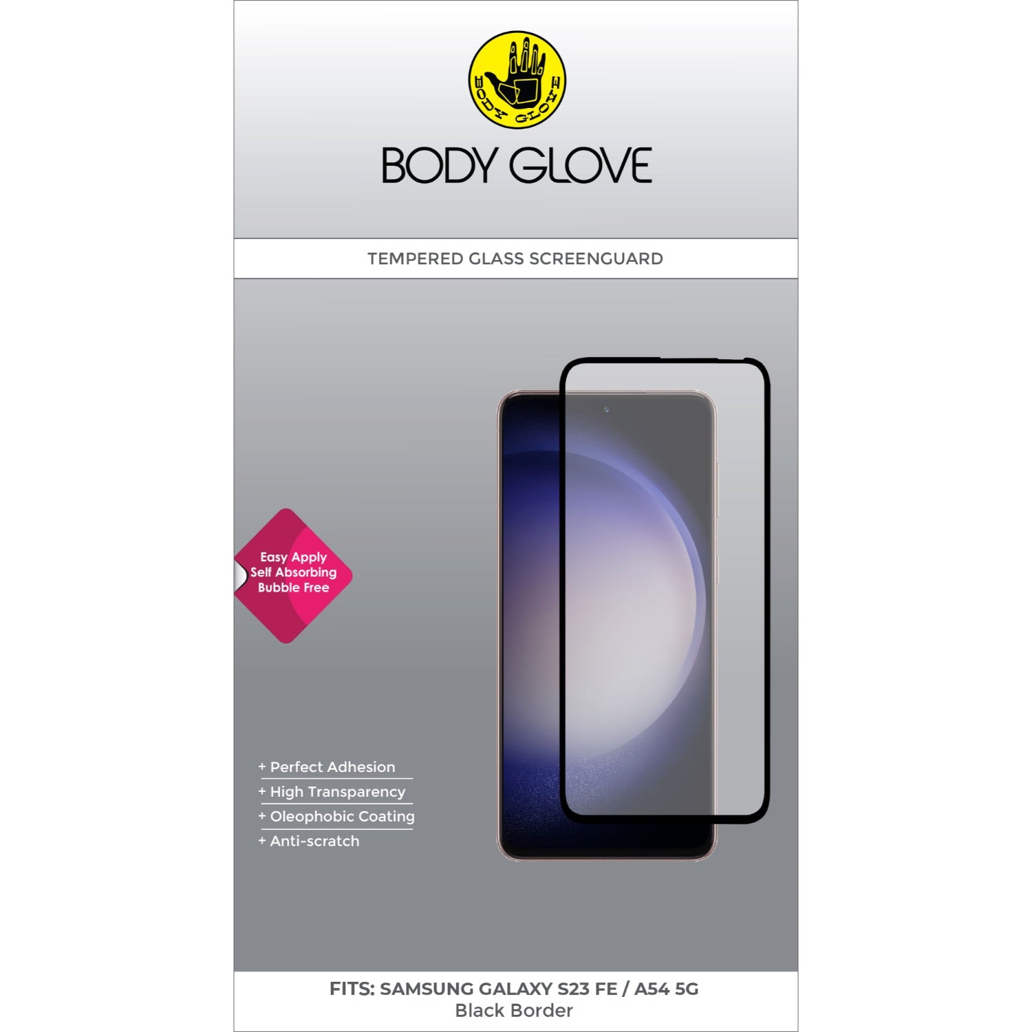 Body Glove Tempered Glass Screen Protector - Samsung Galaxy S23 FE/A54 5G