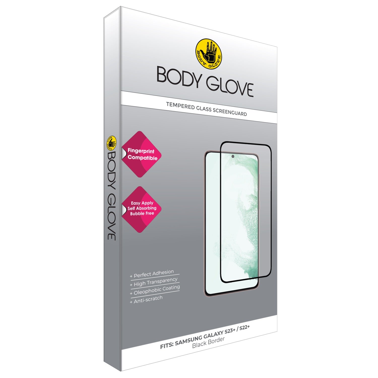 Body Glove Tempered Glass Screen Protector - Samsung Galaxy S23+ / Galaxy S22+
