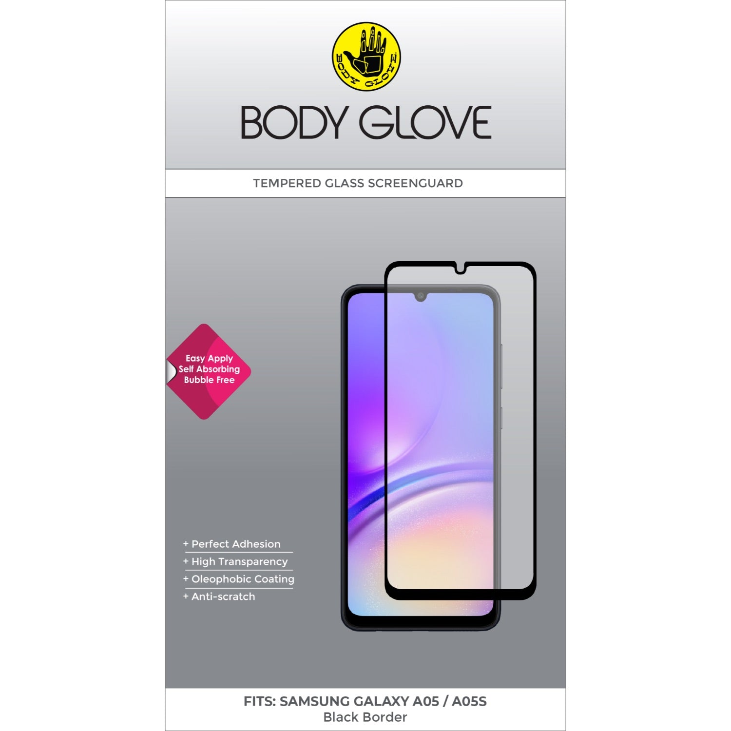 Body Glove Tempered Glass Screen Protector - Samsung Galaxy A06/A05s/A05