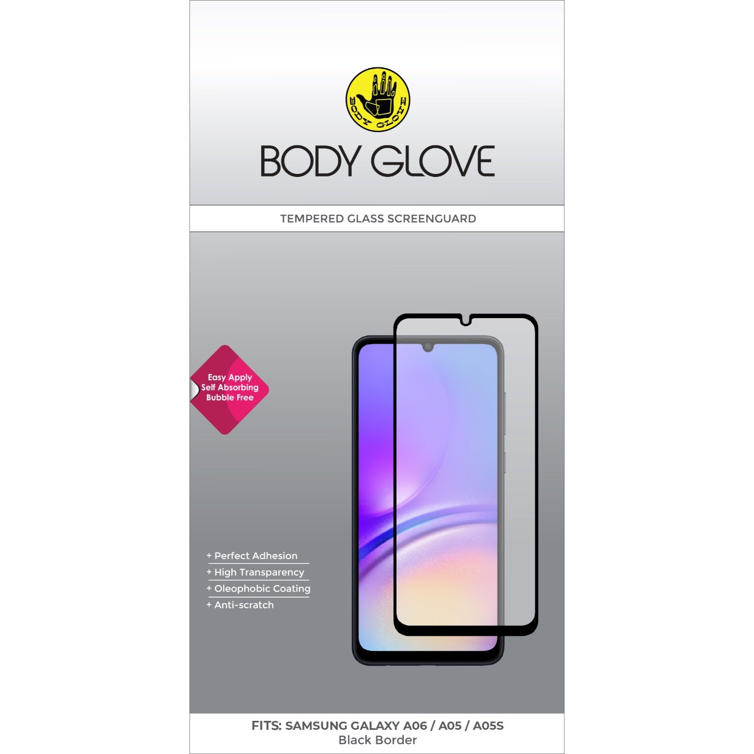 Body Glove Tempered Glass Screen Protector - Samsung Galaxy A06/A05s/A05