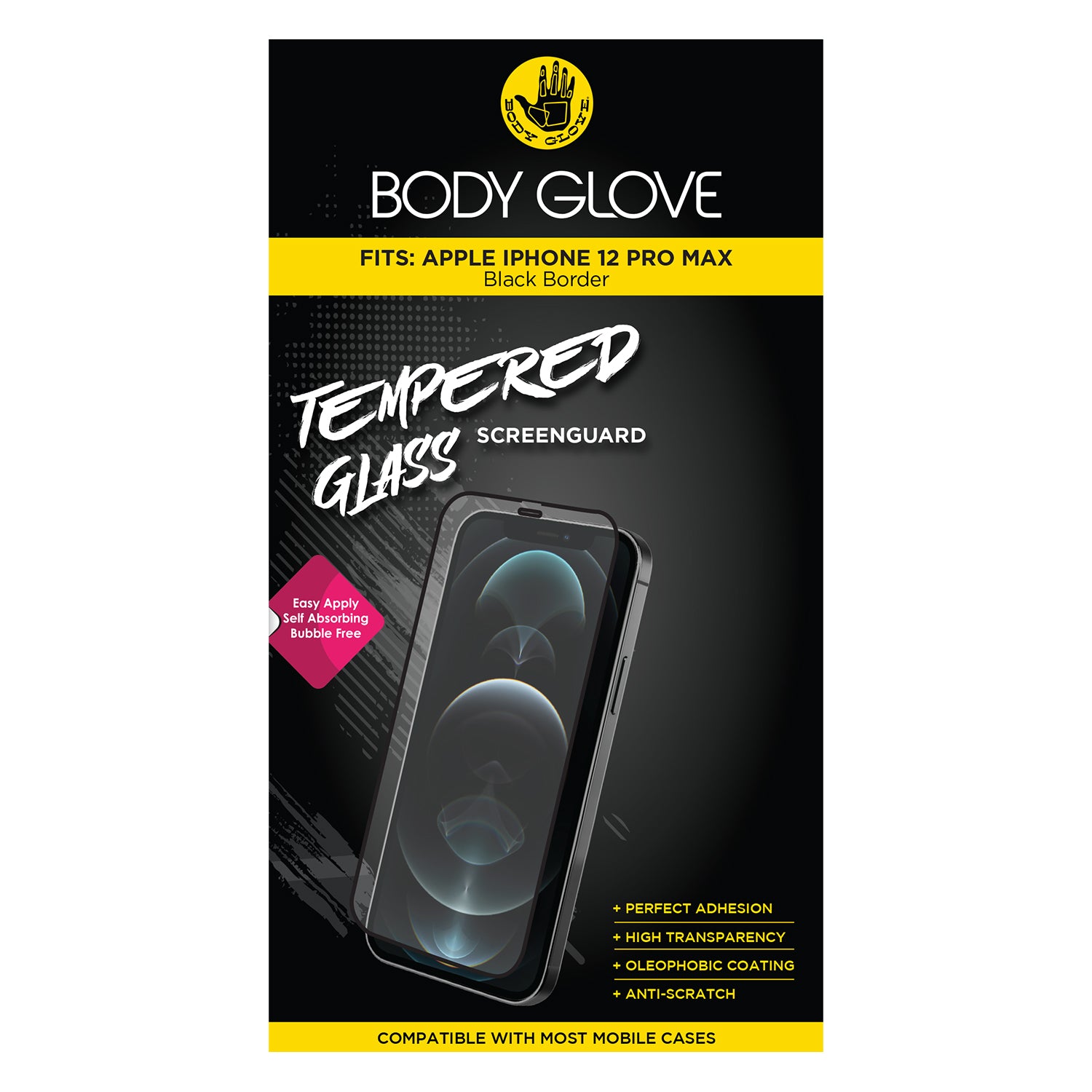 Body Glove Tempered Glass Screen Protector - Apple iPhone 12 Pro Max