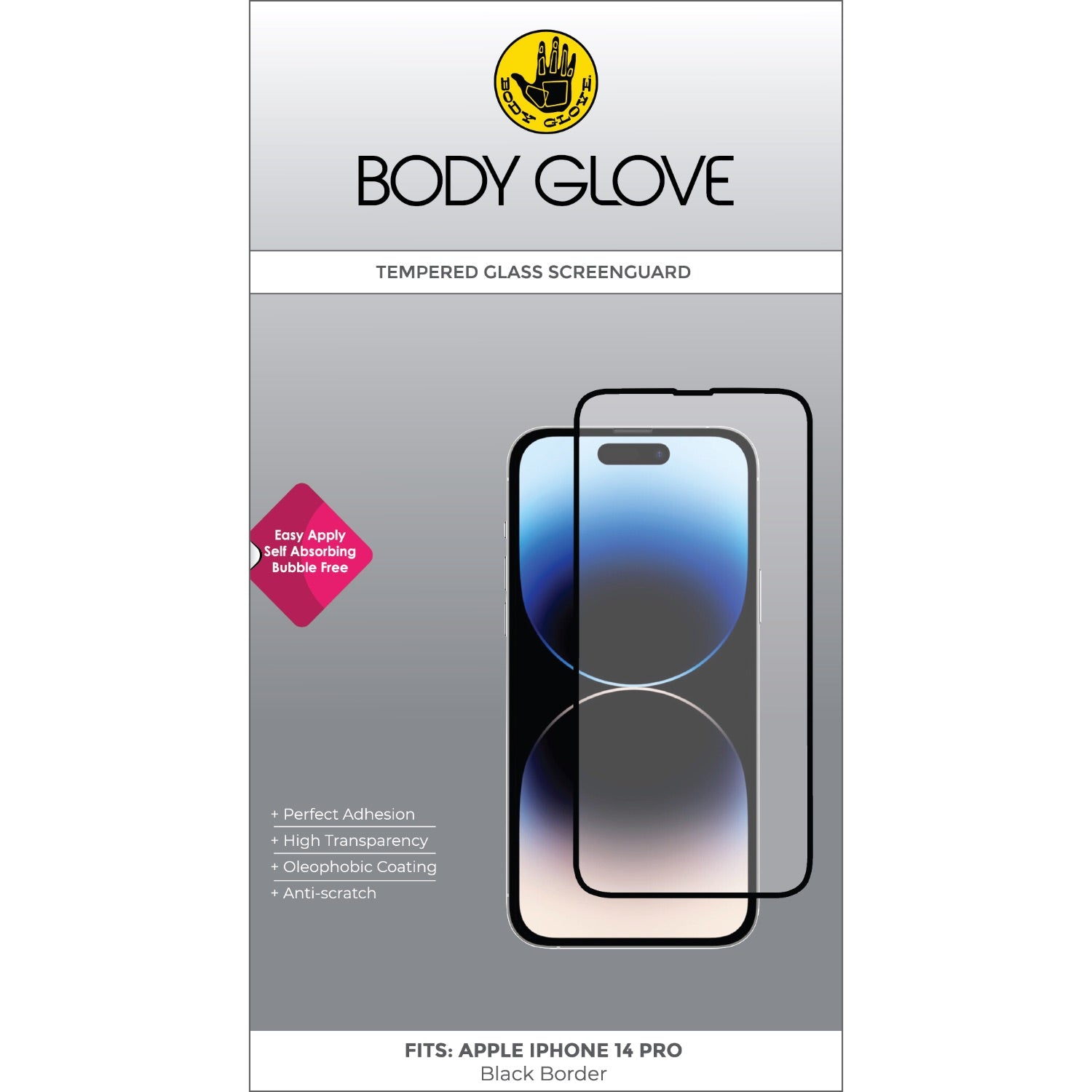 Body Glove Tempered Glass Screen Protector - Apple iPhone 14 Pro