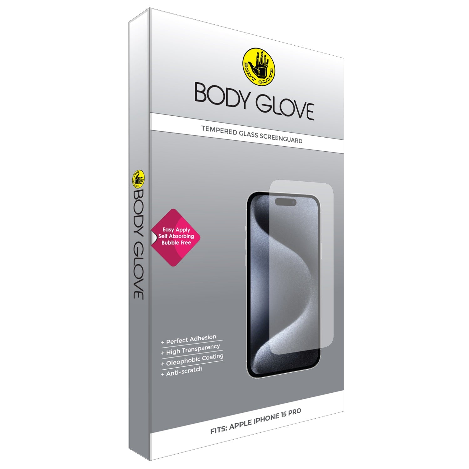 Body Glove Tempered Glass Screen Protector - Apple iPhone 15 Pro