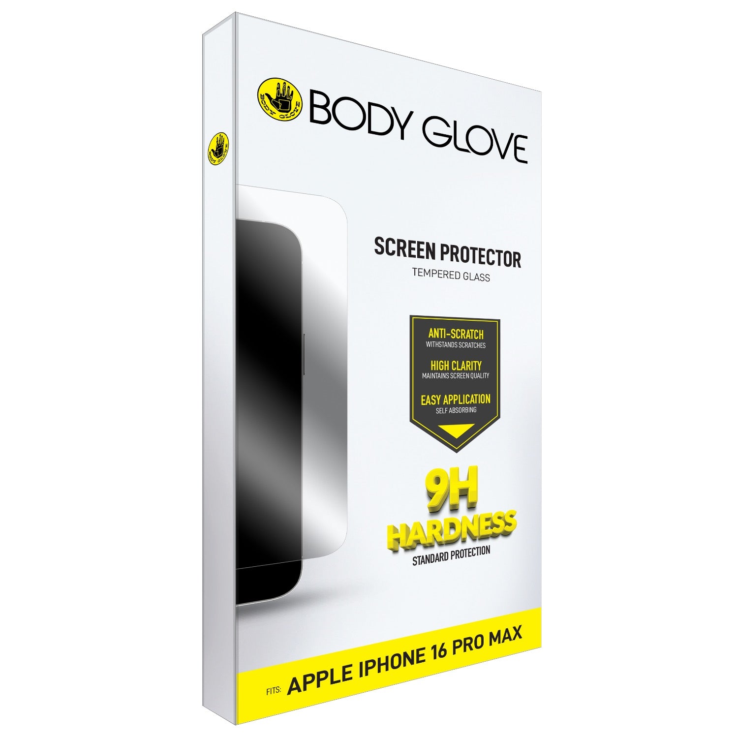 Body Glove Tempered Glass Screen Protector - Apple iPhone 16 Pro Max - Clear