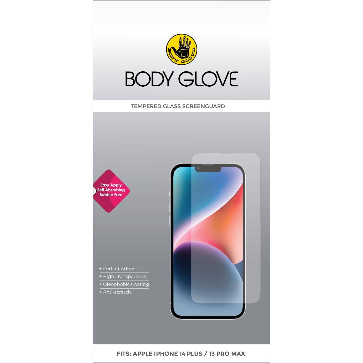 Body Glove Tempered Glass Screen Protector - Apple iPhone 14 Plus / iPhone 13 Pro Max