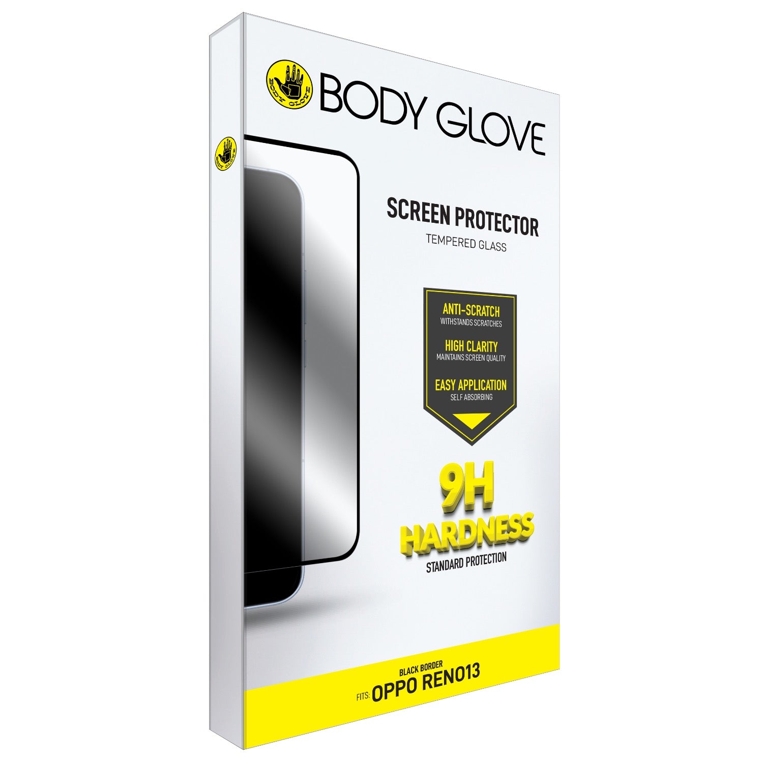 Body Glove Tempered Glass Screen Protector - Oppo Reno13 - Black Border