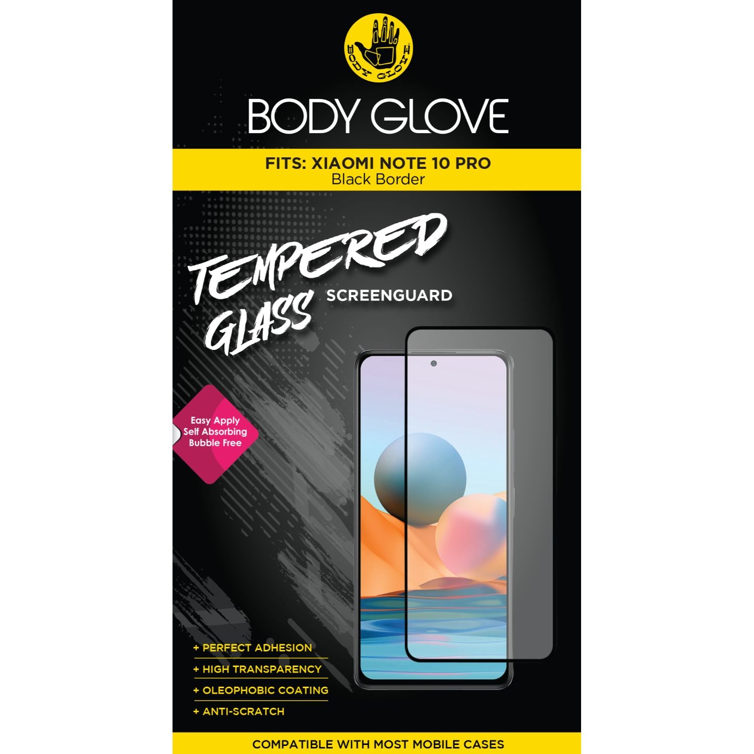 Body Glove Tempered Glass Screen Protector - Xiaomi Note 10 Pro