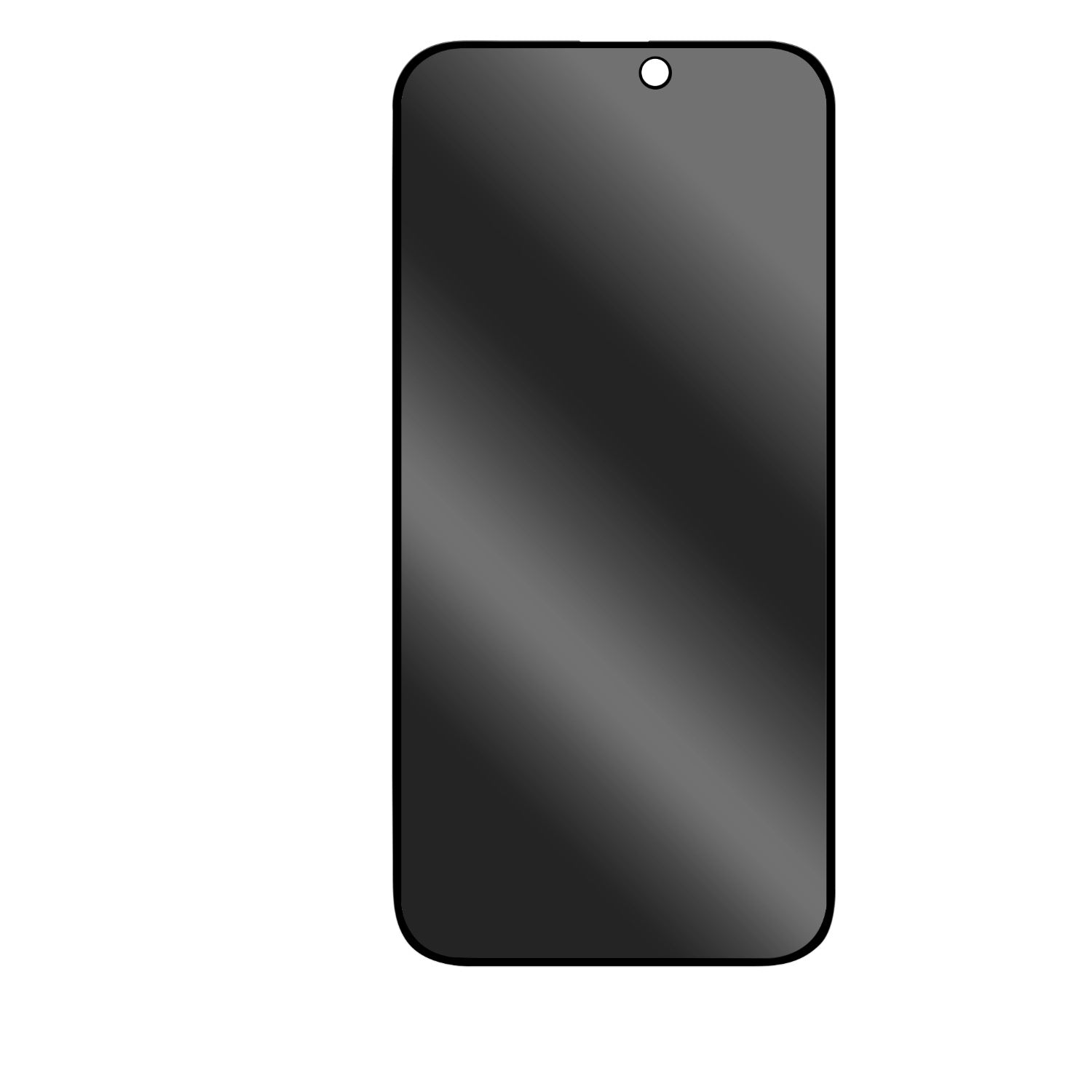 Body Glove Privacy Tempered Glass Screen Protector - Apple iPhone 16 Pro - Black Border