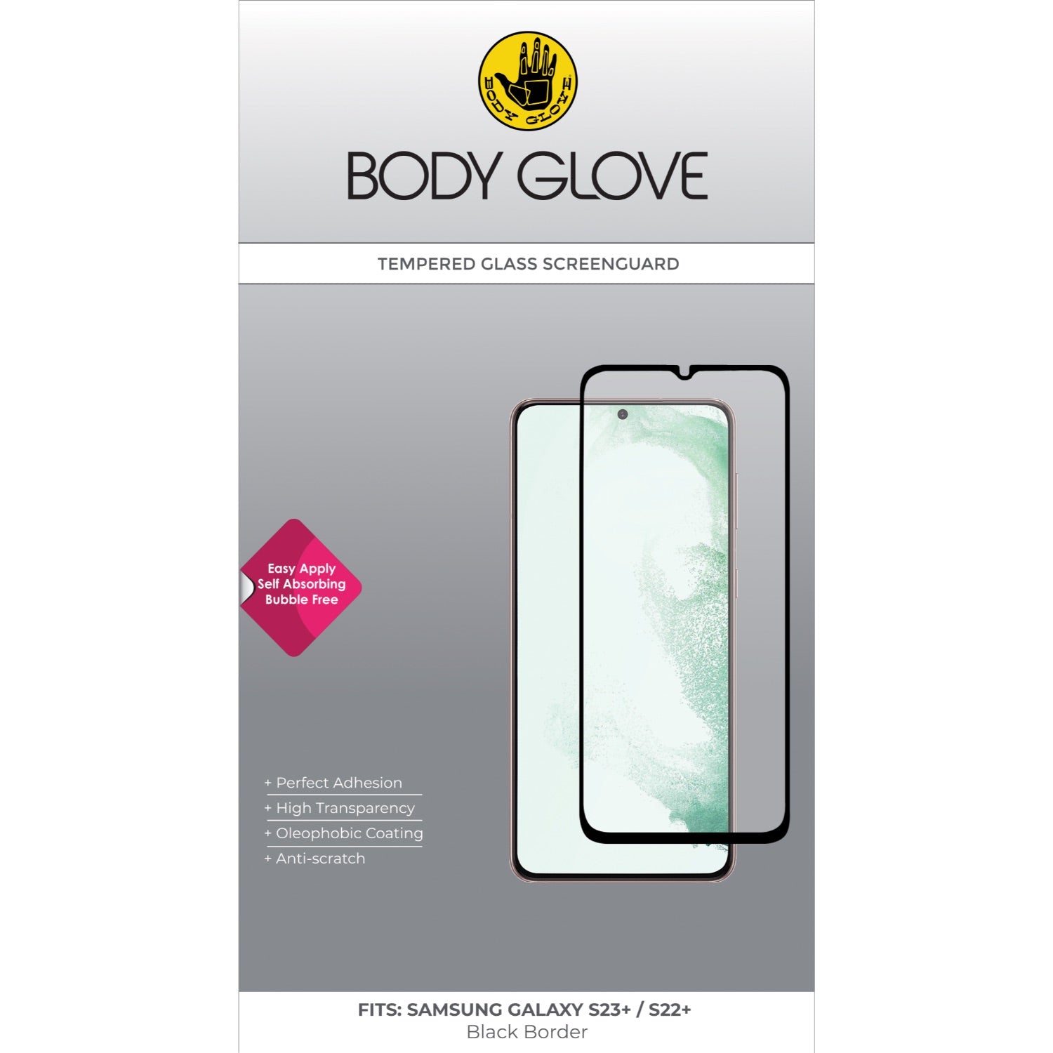 Body Glove Tempered Glass Screen Protector - Samsung Galaxy S23+ / Galaxy S22+ 5G
