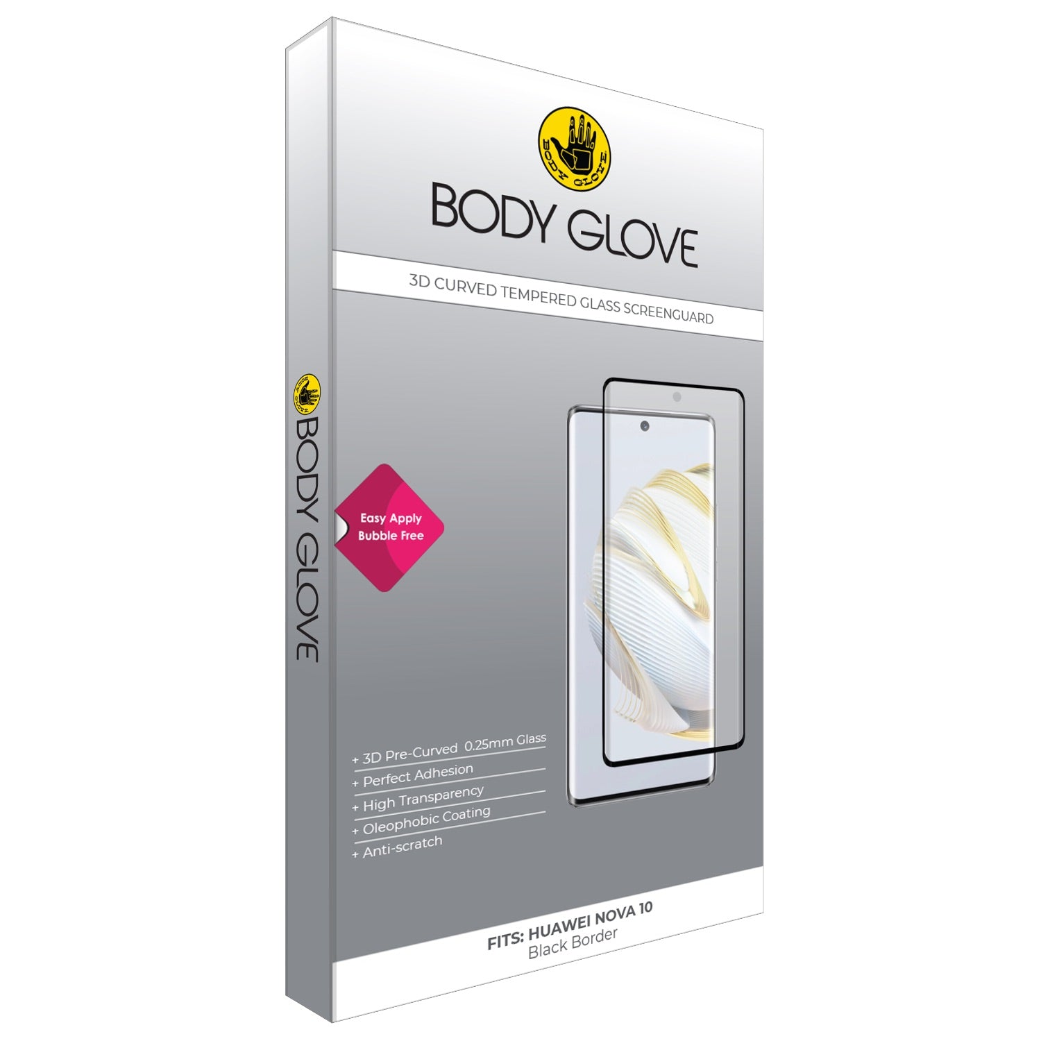 Body Glove 3D Tempered Glass Screen Protector - Huawei nova 10