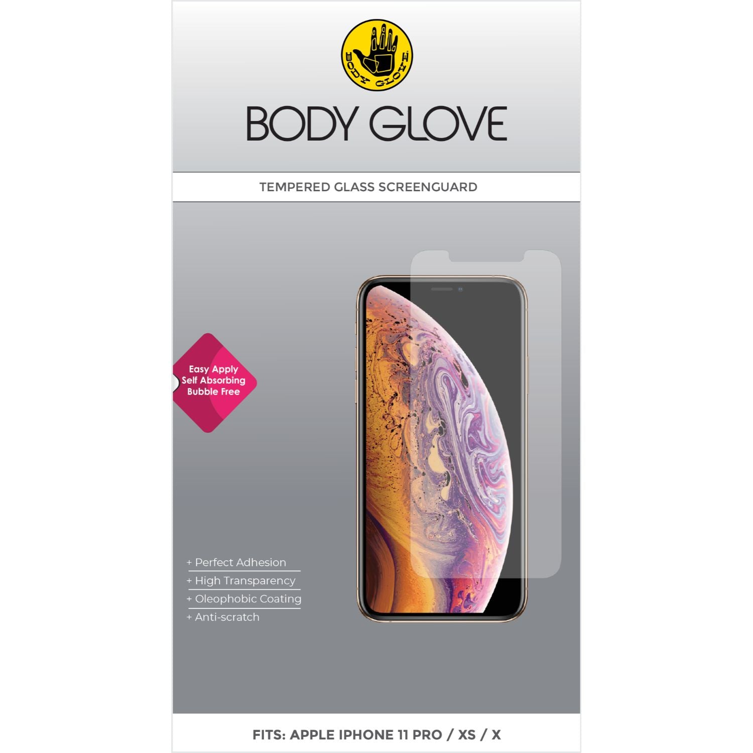 Body Glove Tempered Glass Screen Protector - Apple iPhone X