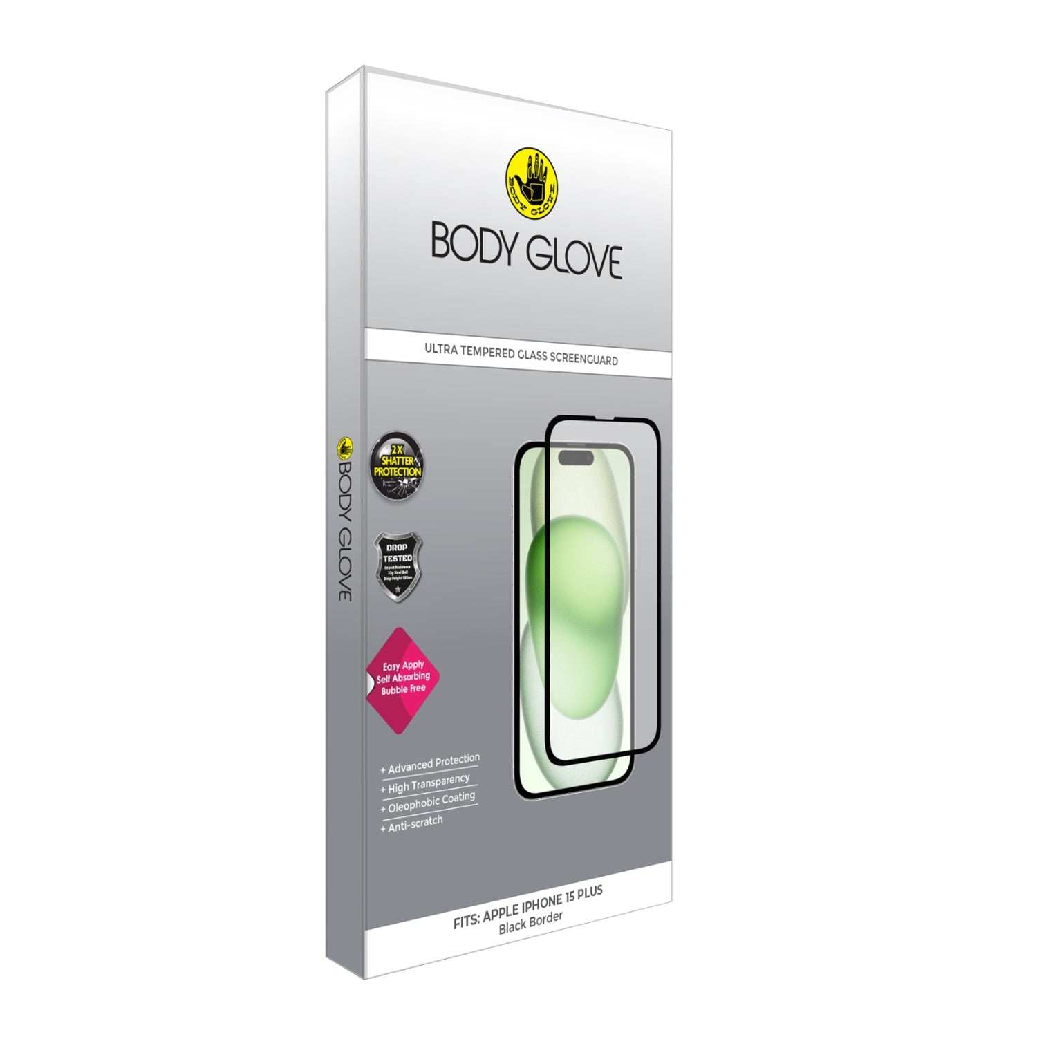 Body Glove Ultra Tempered Glass Screen Protector - Apple iPhone 15 Plus