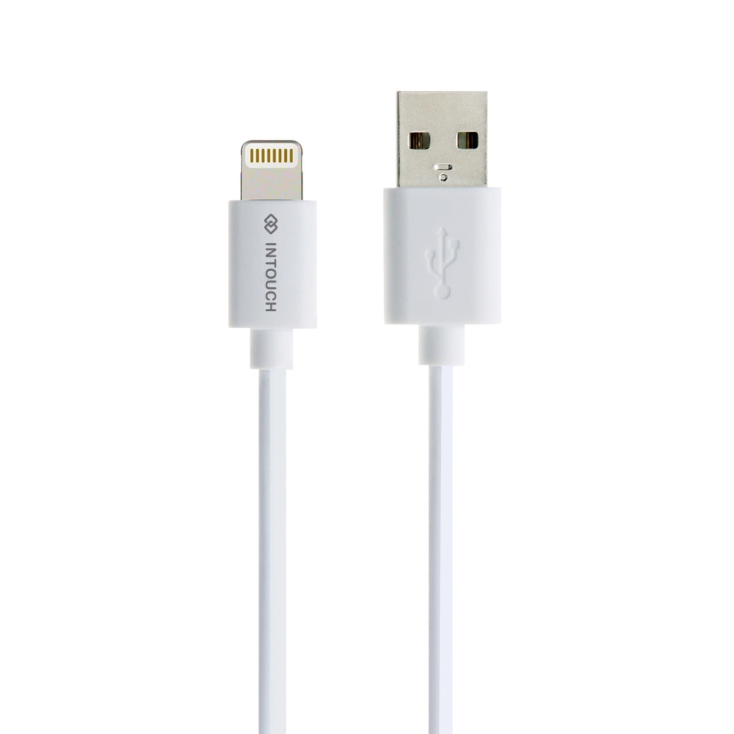 INTOUCH USB To Lightning Cable 2 Metre - White