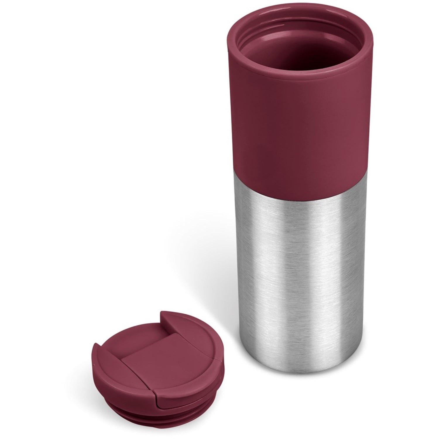 Kooshty Typhoon Stainless Steel & Plastic Double-Walled Tumbler 450ml - Maroon
