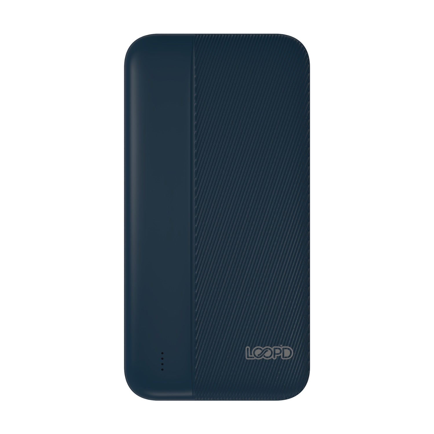 LOOPD 4LED Indicator Powerbank - 10000mAh - Navy Blue