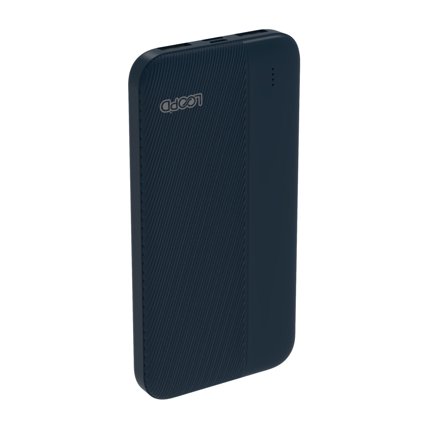 LOOPD 4LED Indicator Powerbank - 10000mAh - Navy Blue