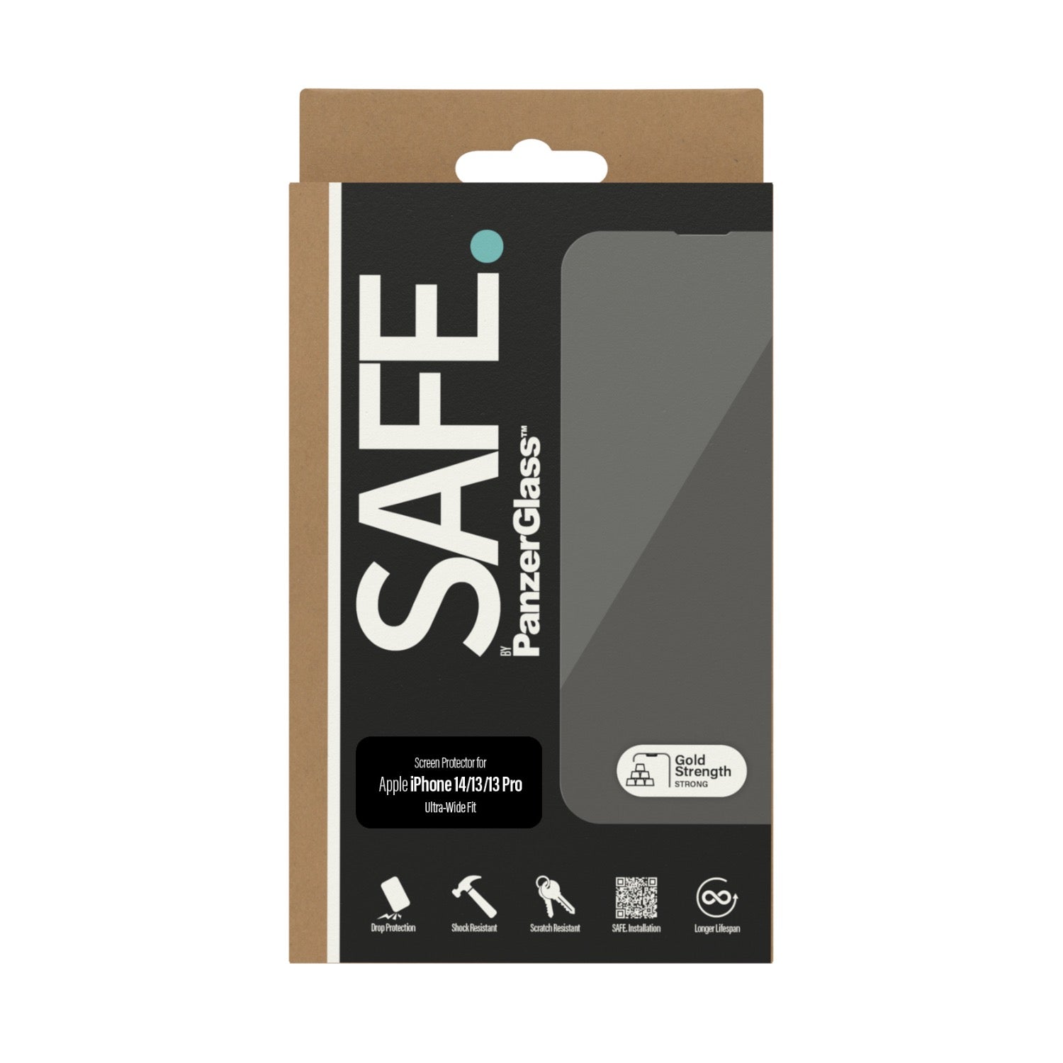SAFE. By PanzerGlass Privacy Screen Protector Ultra Wide Fit - Apple iPhone 14 / iPhone 13 / iPhone 13 Pro