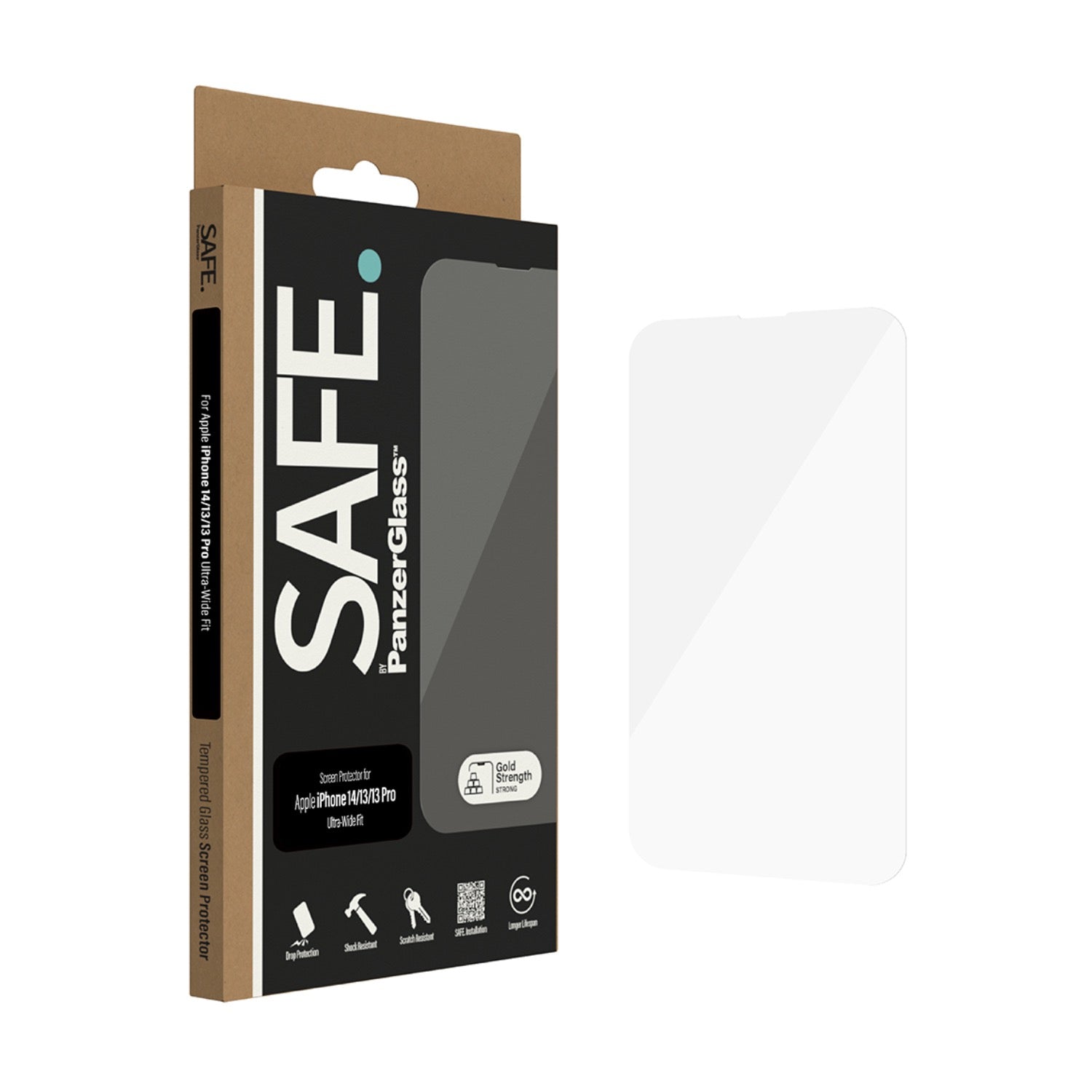 SAFE. By PanzerGlass Privacy Screen Protector Ultra Wide Fit - Apple iPhone 14 / iPhone 13 / iPhone 13 Pro