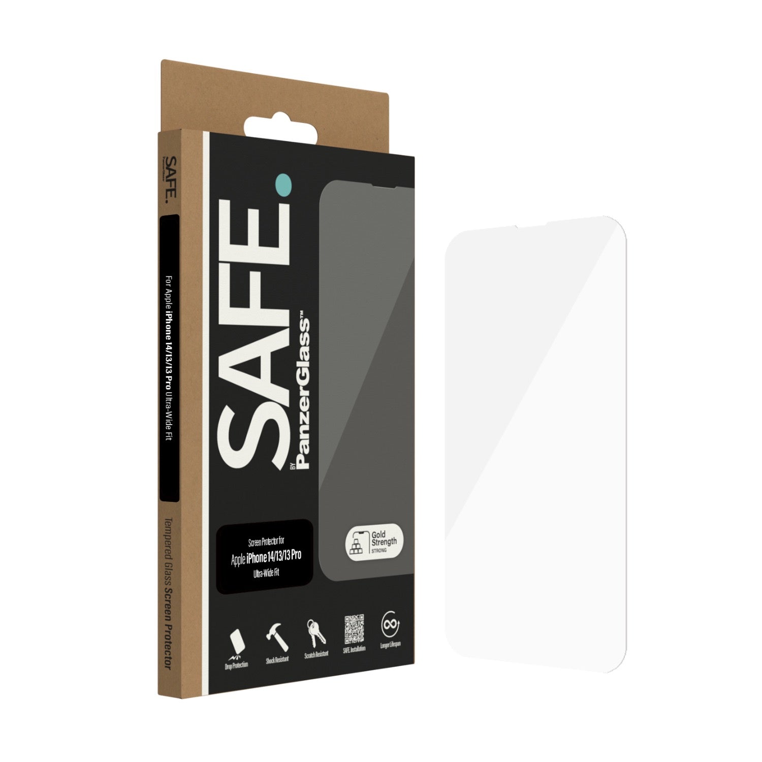 SAFE. By PanzerGlass Privacy Screen Protector Ultra Wide Fit - Apple iPhone 14 / iPhone 13 / iPhone 13 Pro