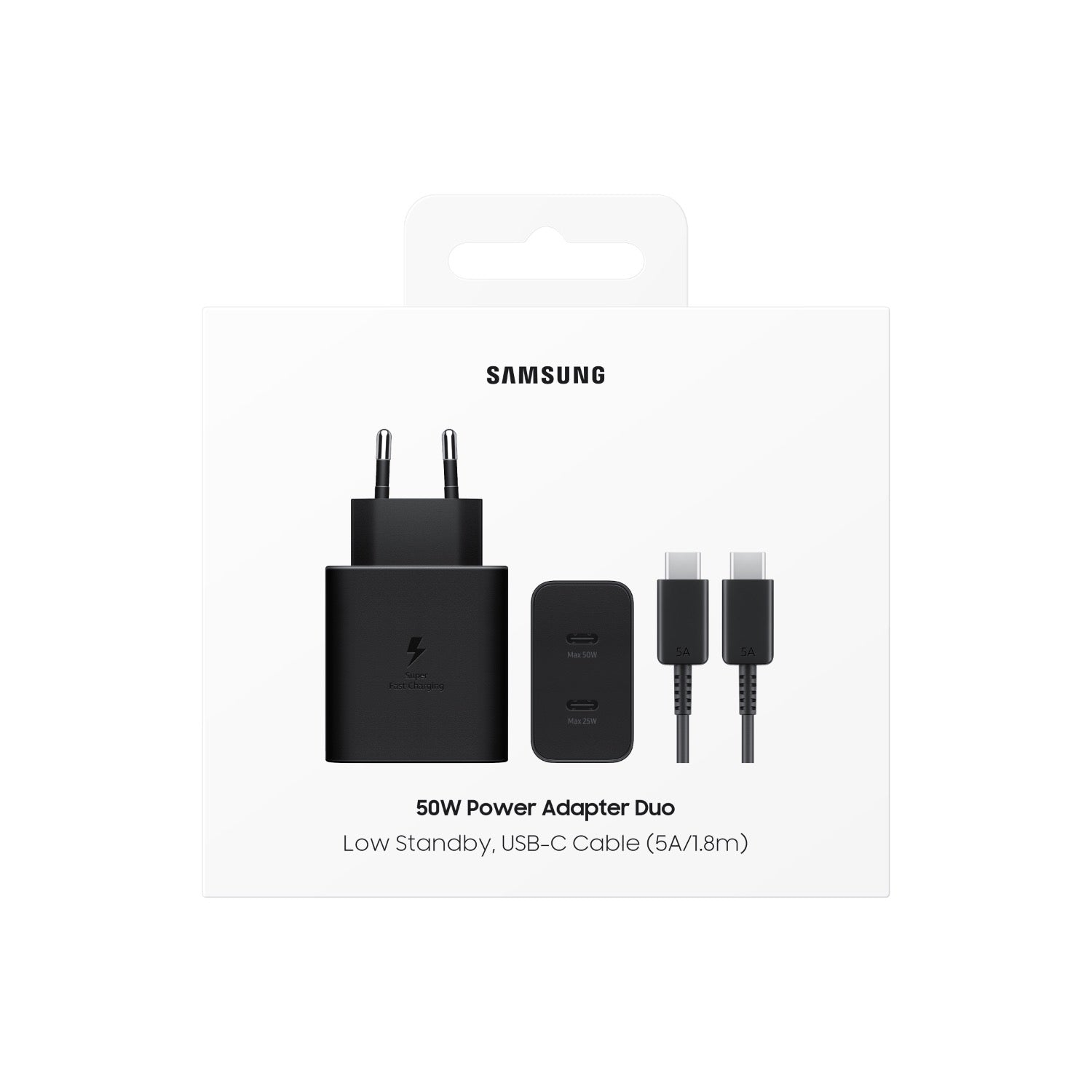 Samsung 2 Port Power Adapter - 50W - Black