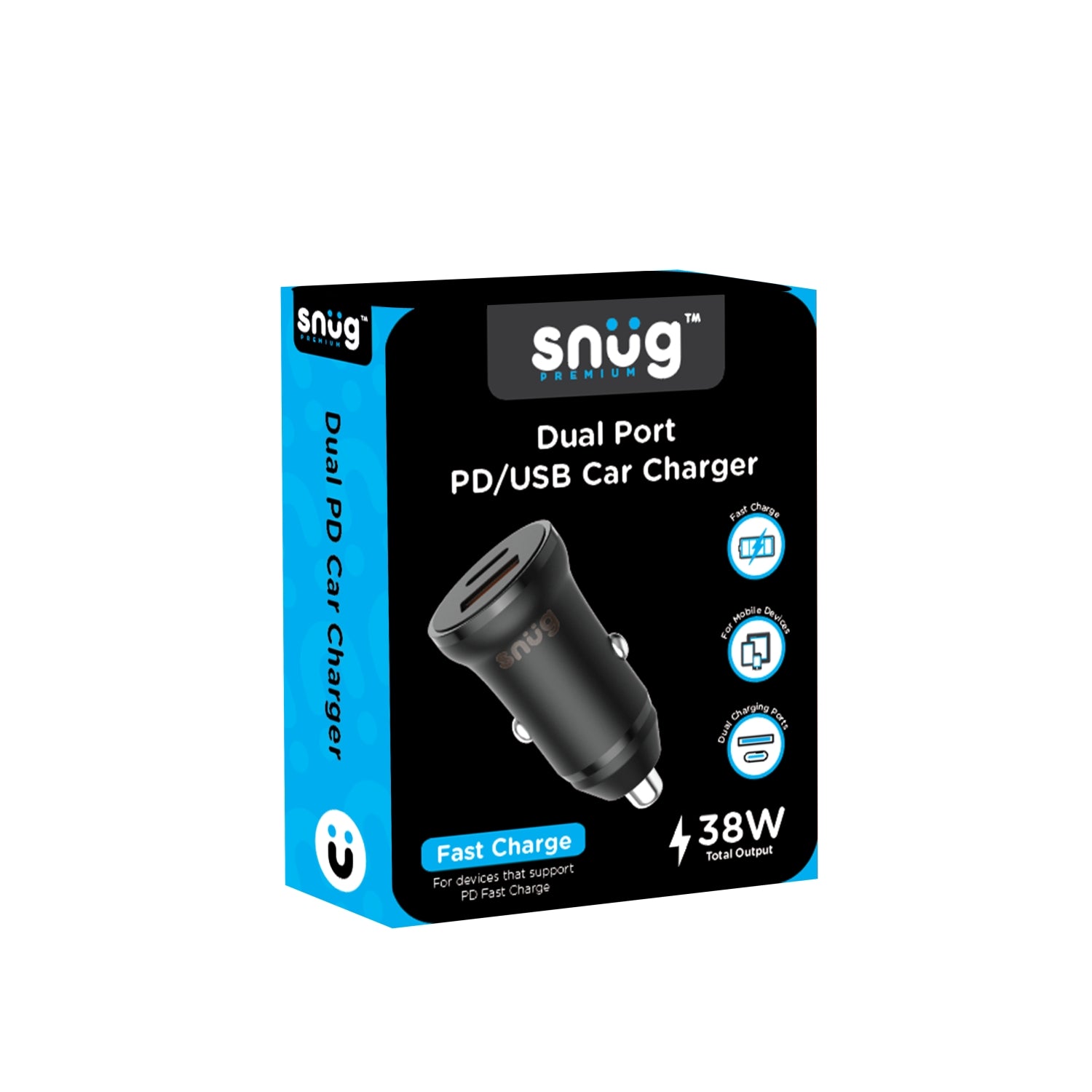 Snug Car Juice PD/USB Car Charger - 38W