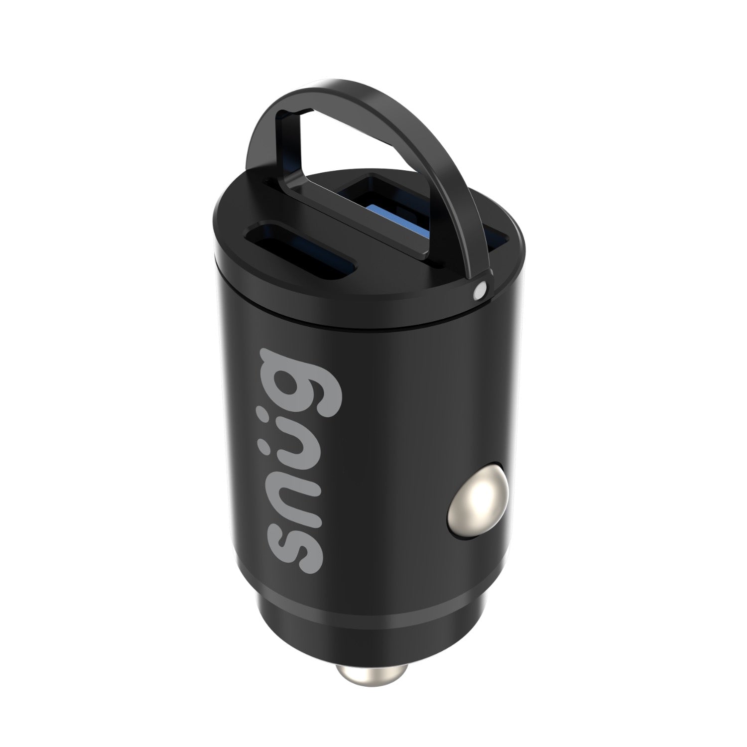 Snug Dual Port Mini Car Charger PD/USB 30W - Black