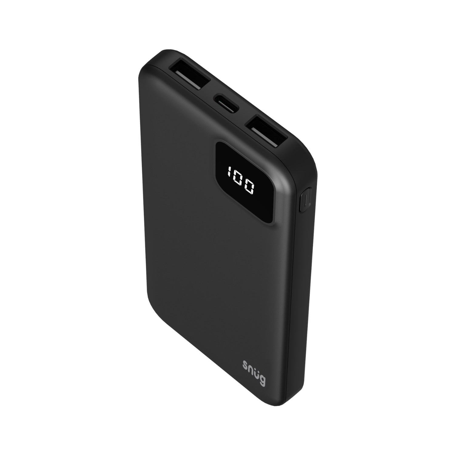 Snug Square Digital Powerbank - 10000mAh - Black