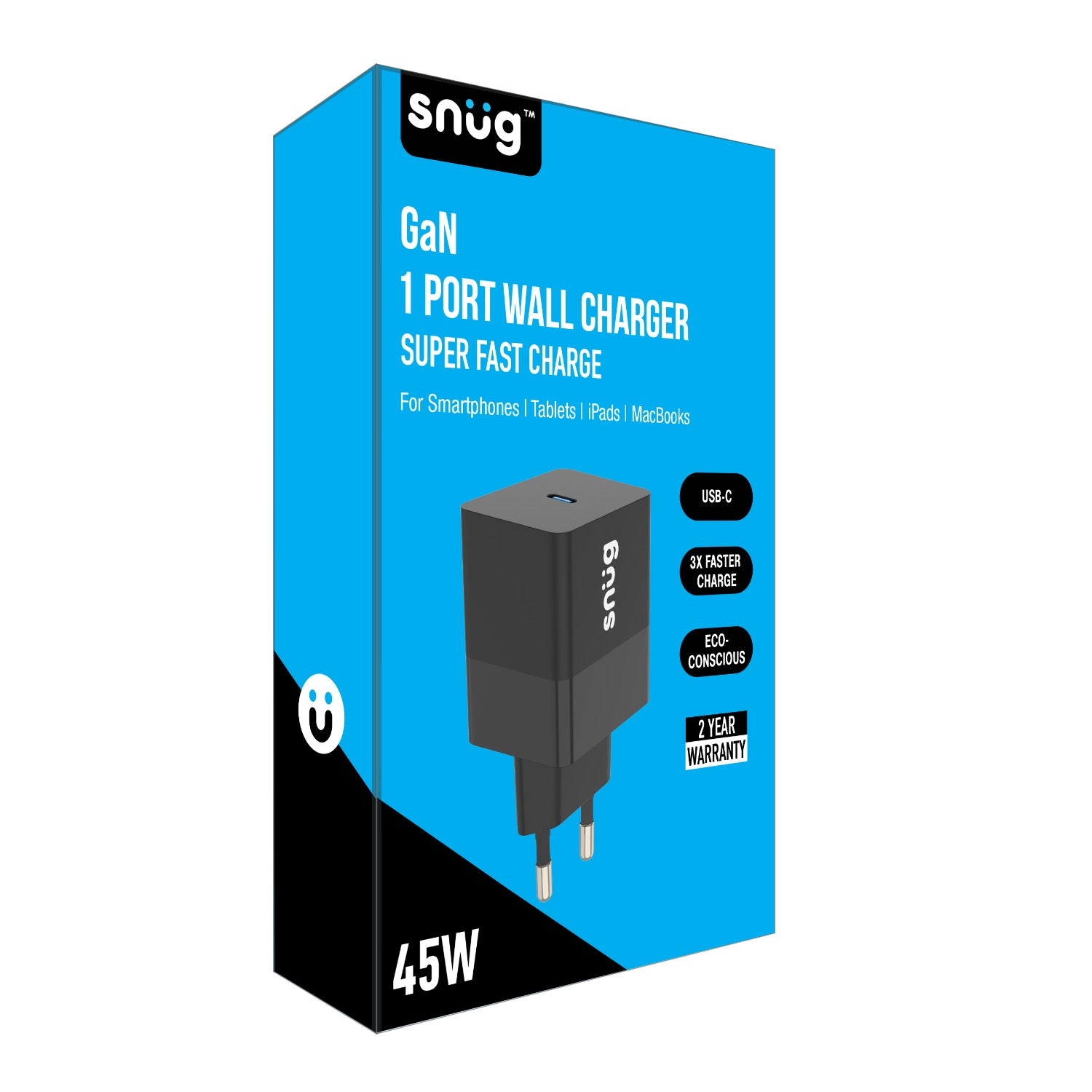 Snug 1 Port PD Home Charger - 45W