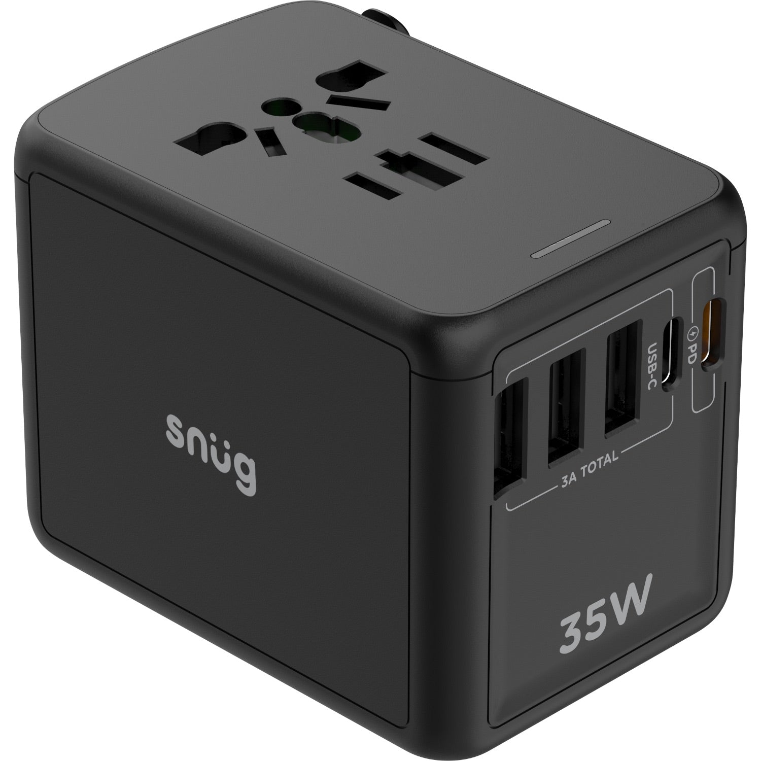 SNUG 5 Port Universal Travel Adapter - 35W