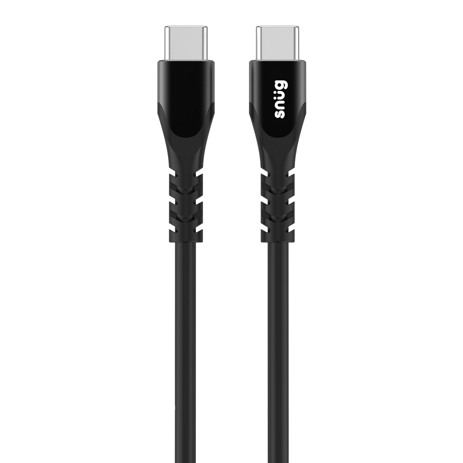 Snug Type-C To Type-C Silicone Cable - 1.2 Meter - Black