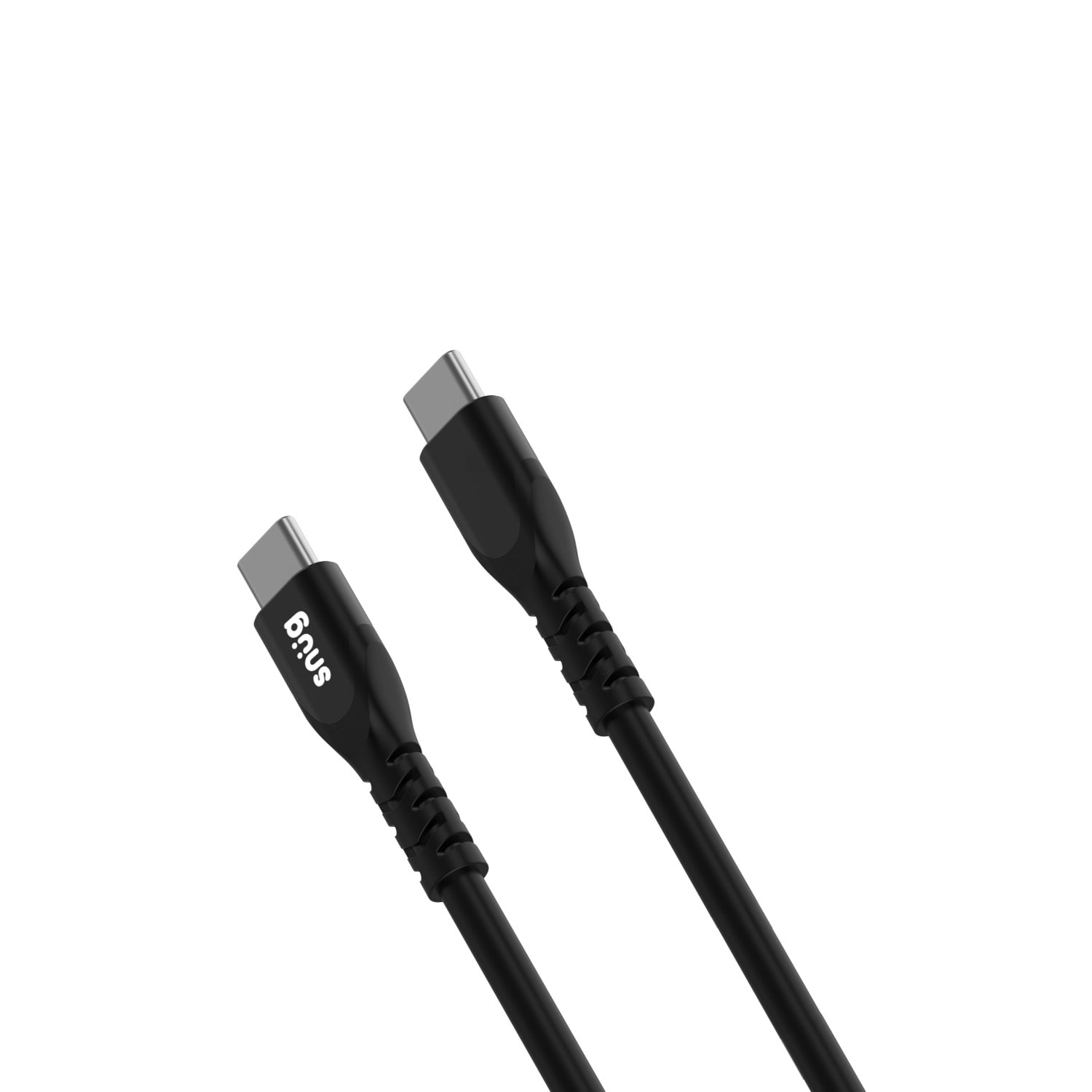 Snug Type-C To Type-C Silicone Cable - 1.2 Meter - Black