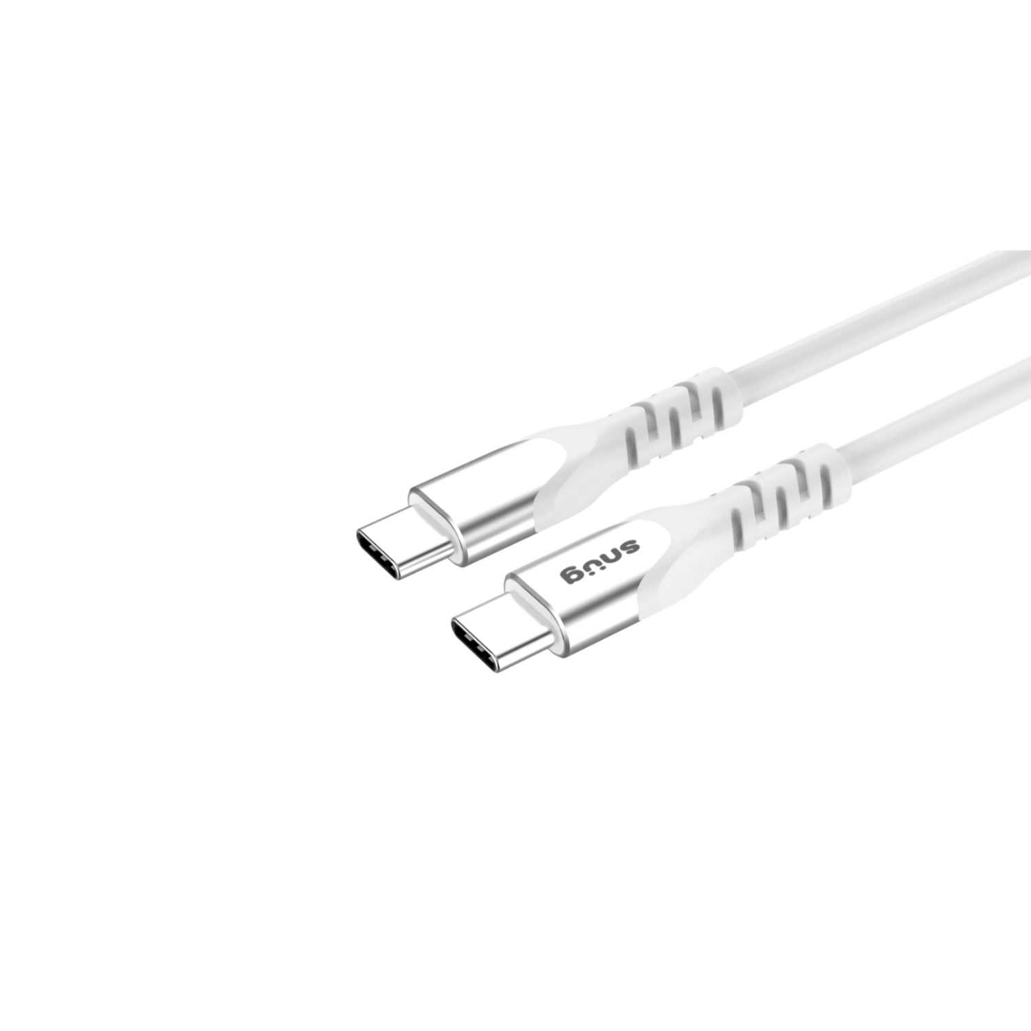 Snug Type-C To Type-C Silicone Cable - 1.2 Meter - White