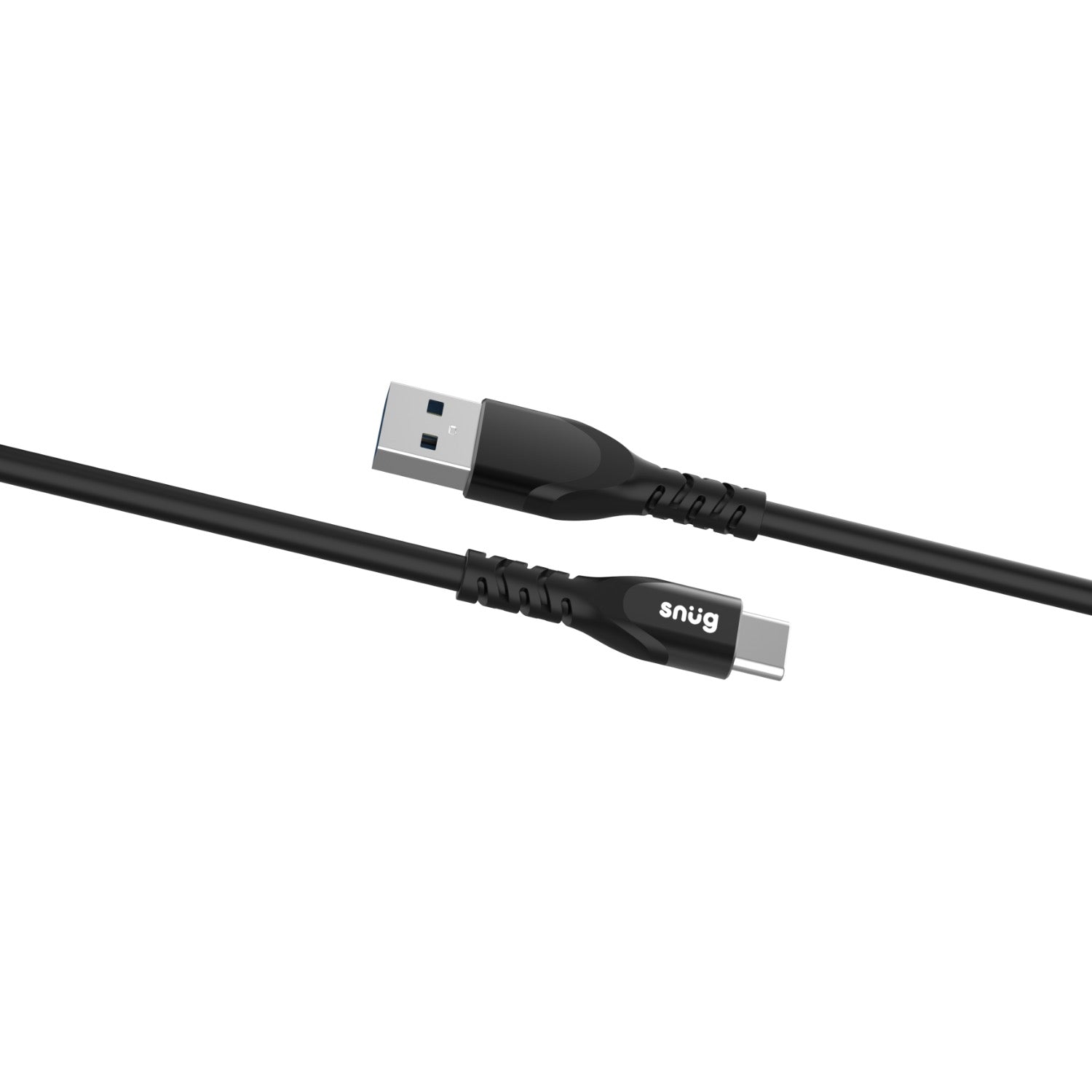 Snug USB To Type-C Silicone Cable - 1.2 Meter - Black