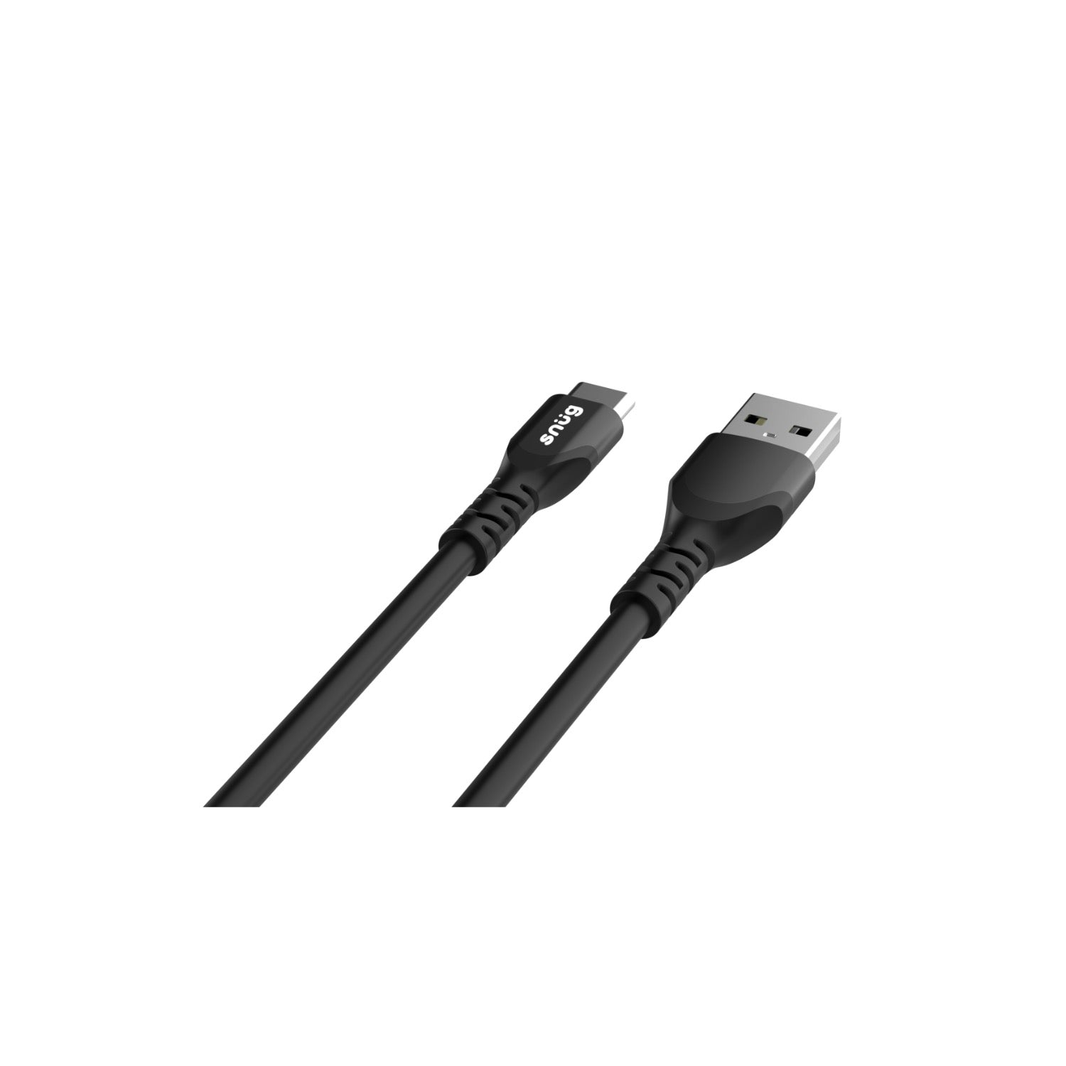 Snug USB To Type-C Silicone Cable - 1.2 Meter - Black