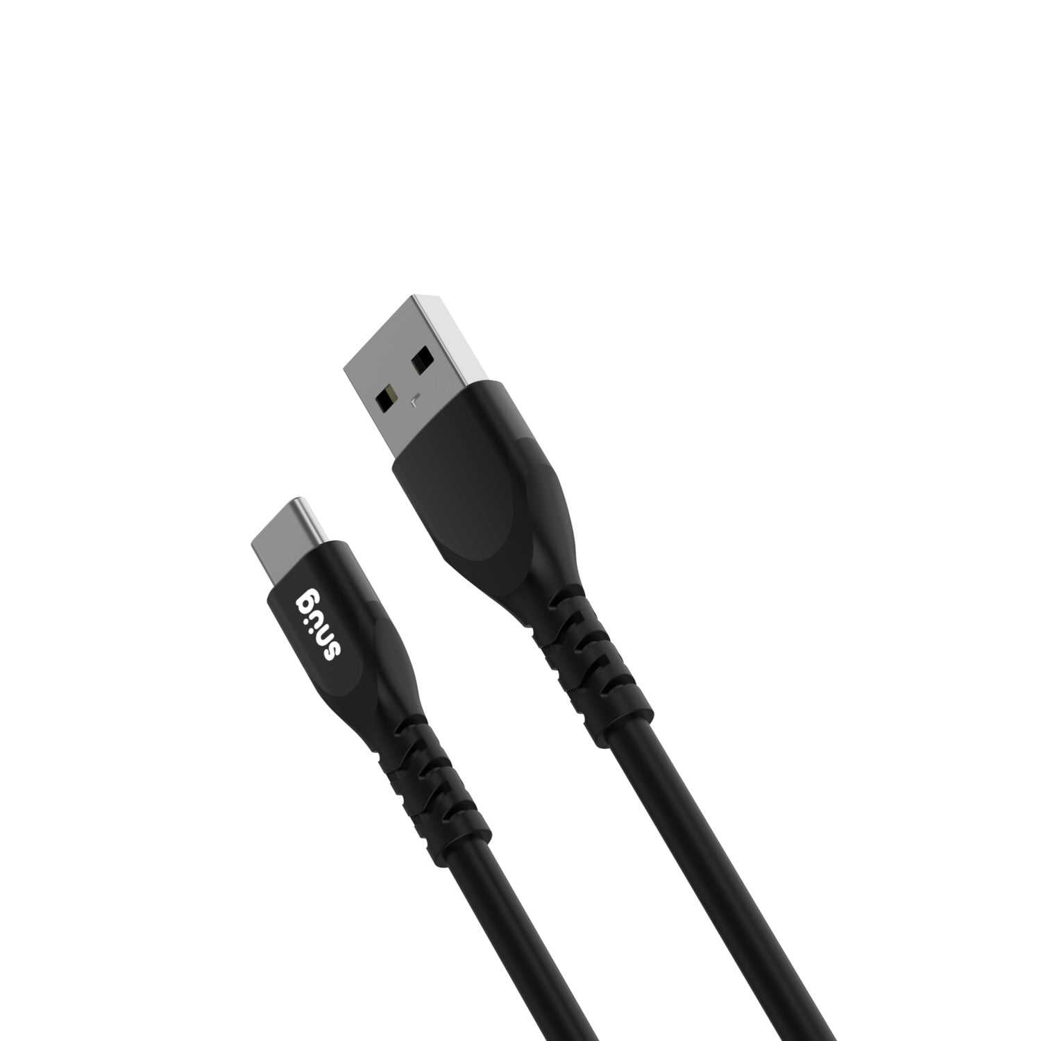 Snug USB To Type-C Silicone Cable - 1.2 Meter - Black