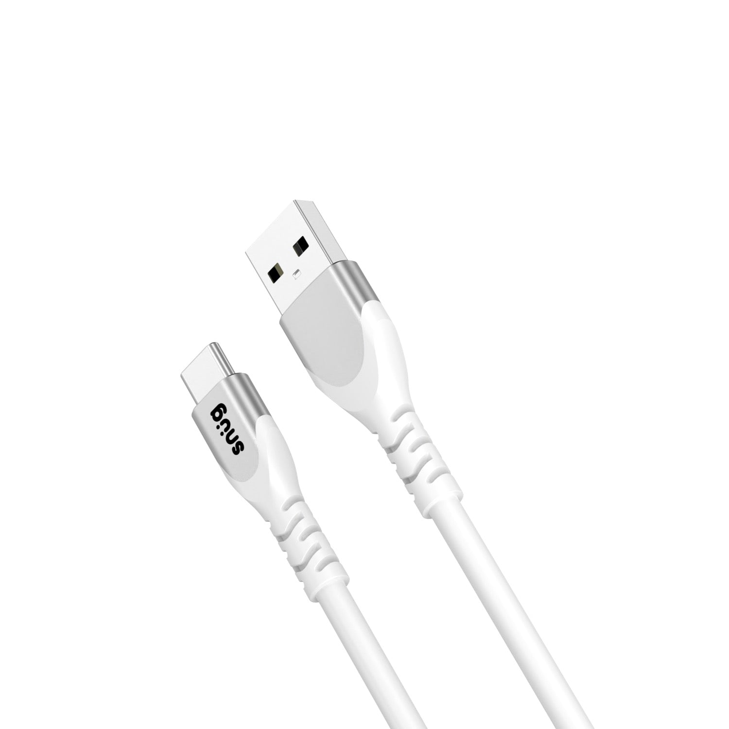 Snug USB To Type-C Silicone Cable - 1.2 Meter - White