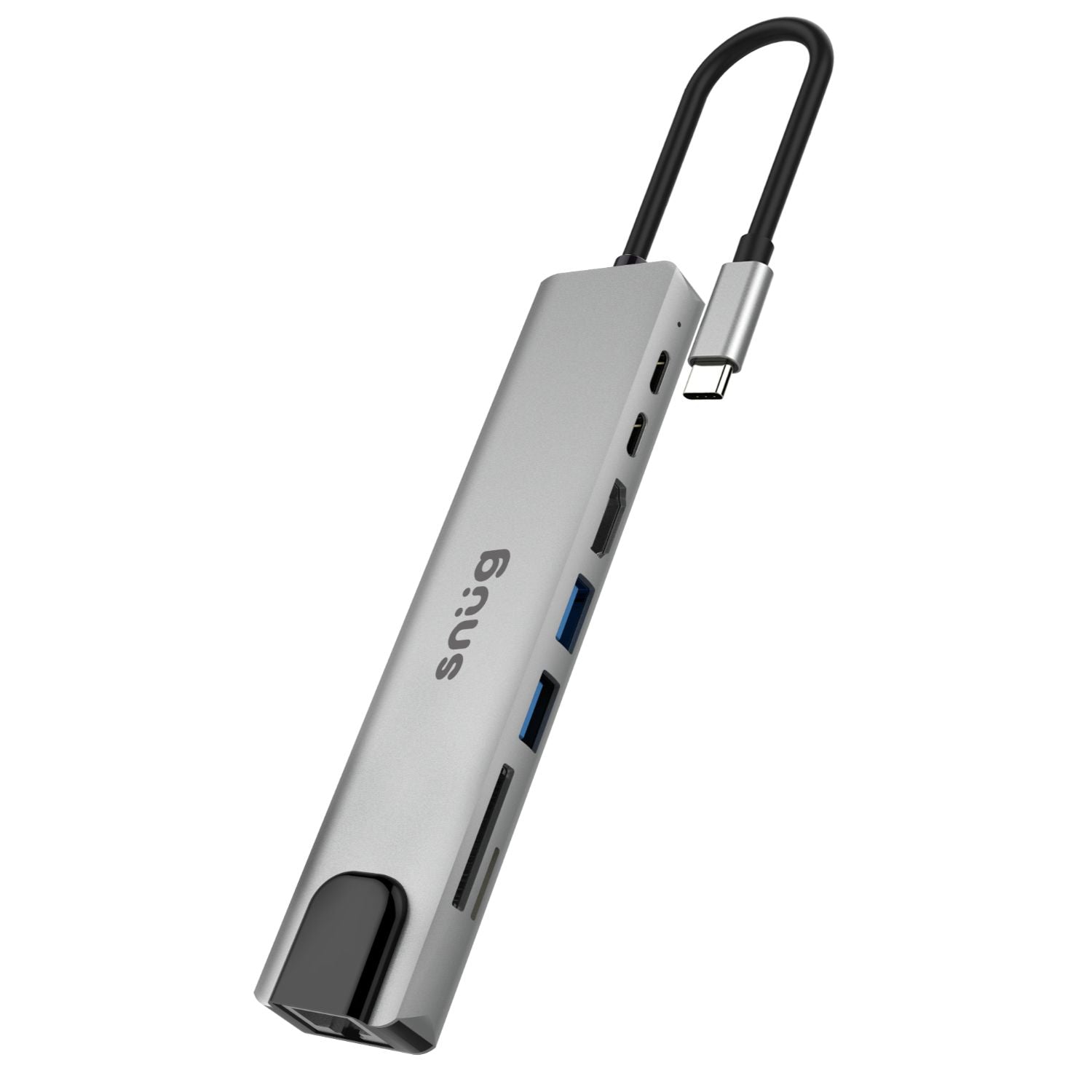 Snug 8 Port Multifunction Hub With USB Type-C Connector