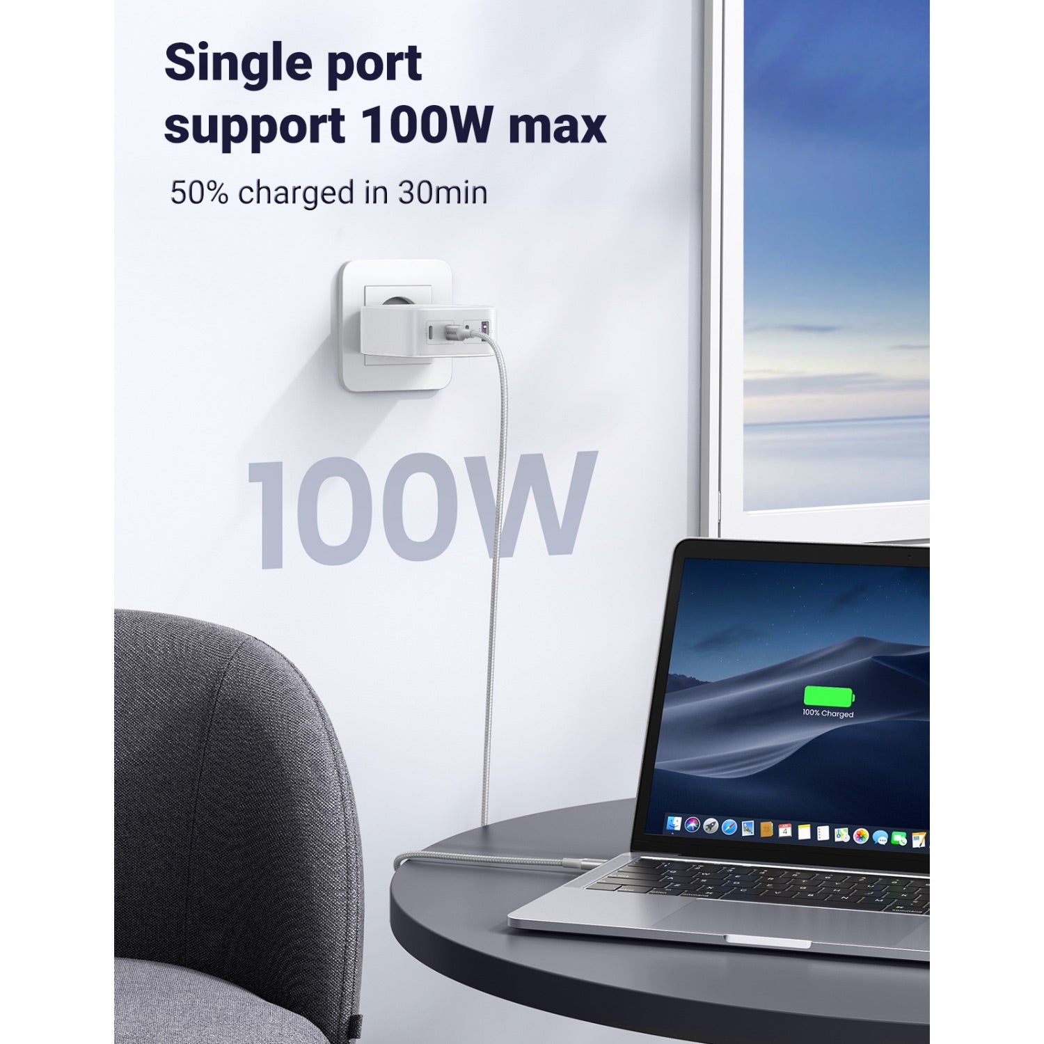 UGREEN 4 Port GaN PD Home Charger - 100W