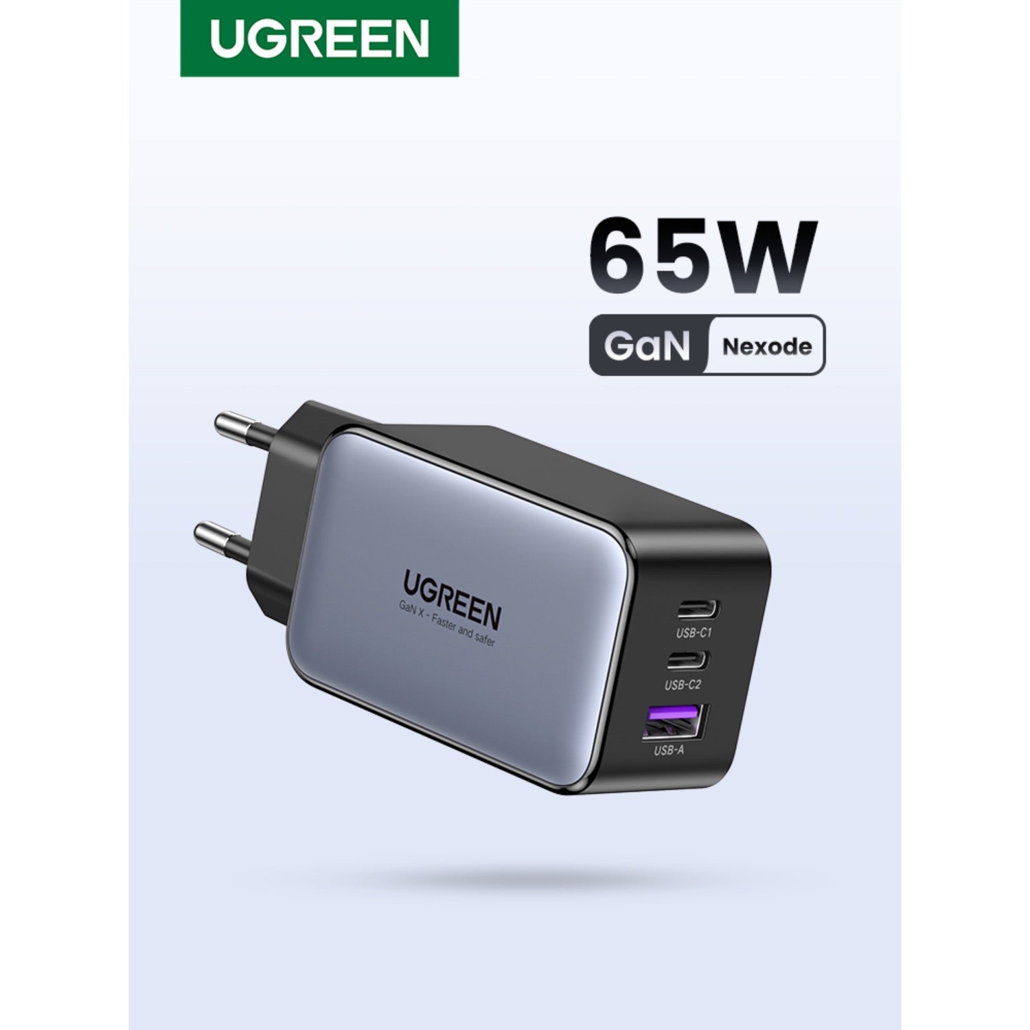 UGREEN 3 Port GaN PD Home Charger - 65W