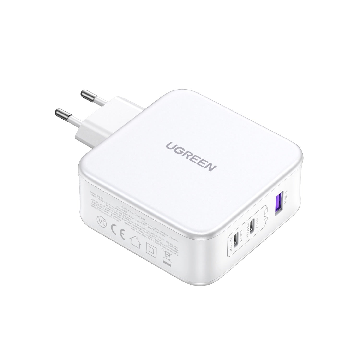 UGREEN 3 Port GaN PD Home Charger - 140W