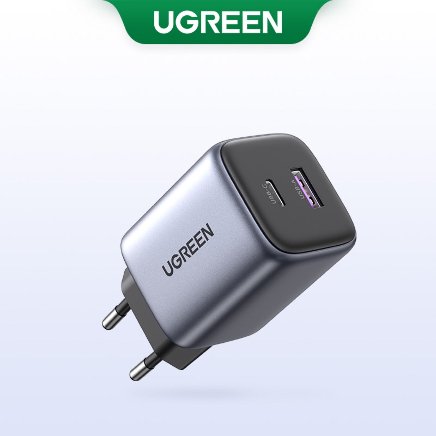 UGREEN Nexode 2 Port PD/USB Wall Charger 35W - Grey & Black